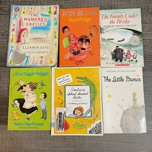 Children's Book Bundle   6 Classic Stories Superfudge, Amelia,100 Dresses +3